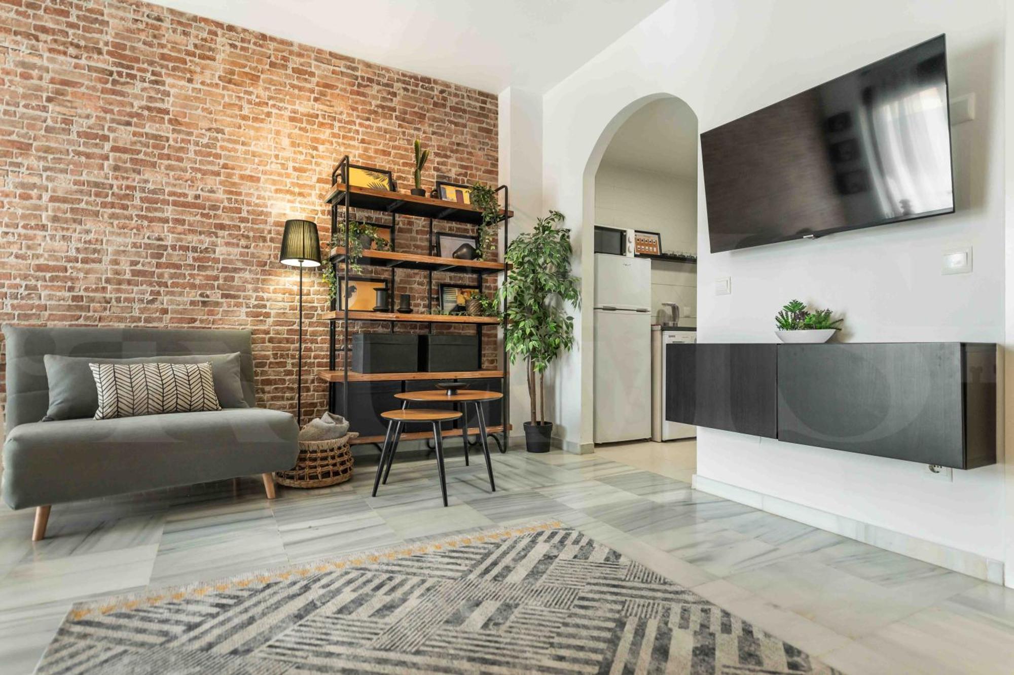 Modern Studio With Private Rooftop Terrace By Rems Málaga Buitenkant foto