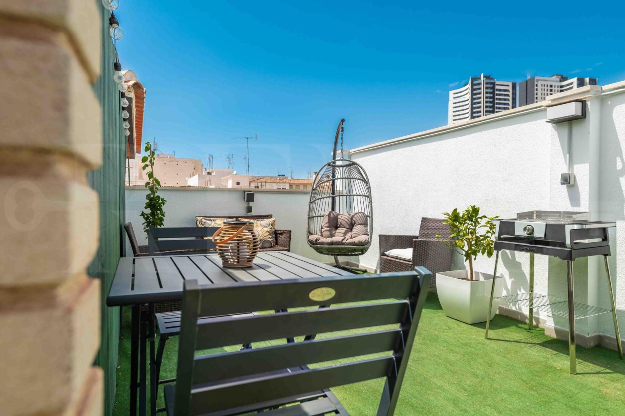 Modern Studio With Private Rooftop Terrace By Rems Málaga Buitenkant foto