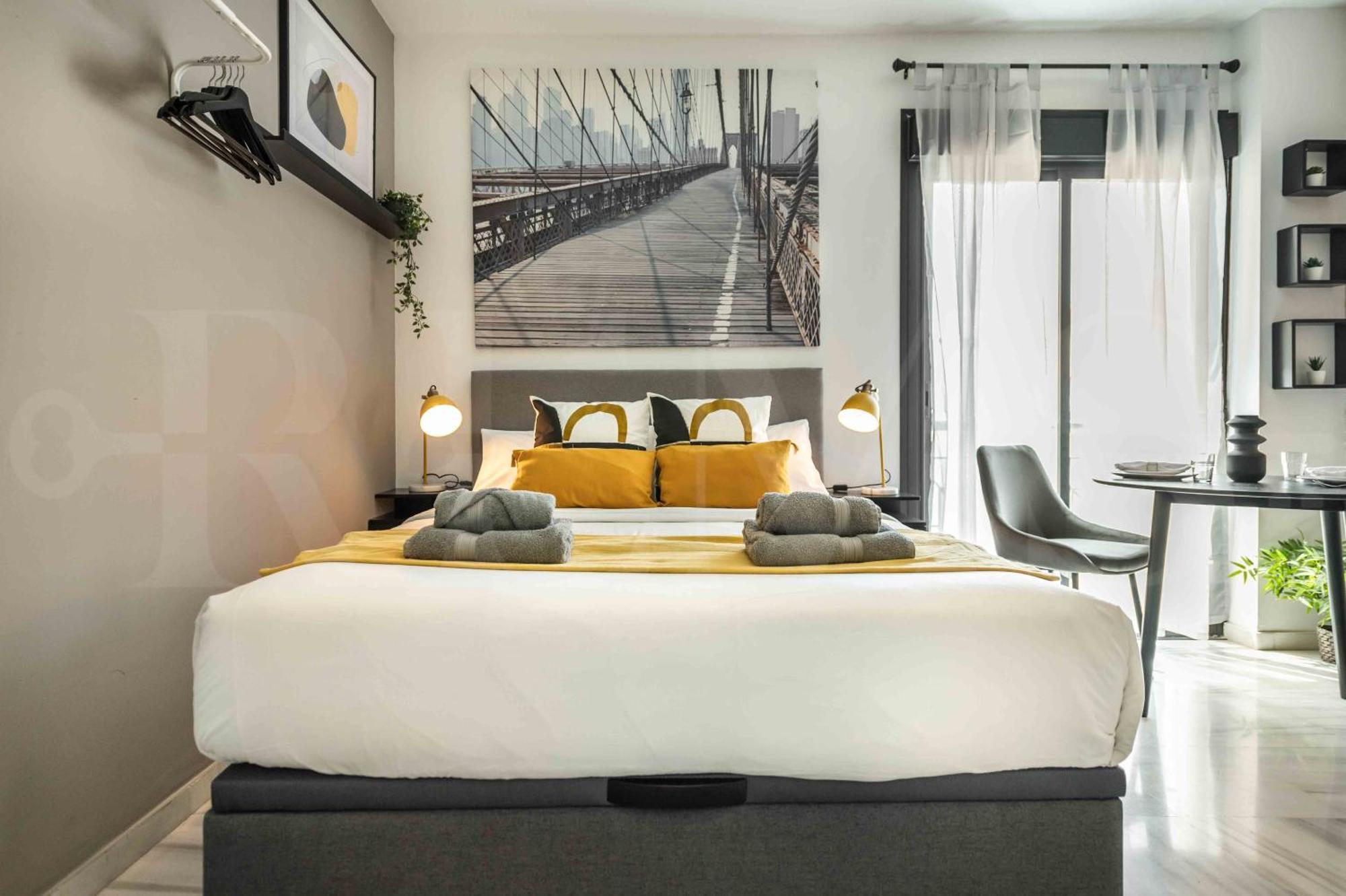 Modern Studio With Private Rooftop Terrace By Rems Málaga Buitenkant foto